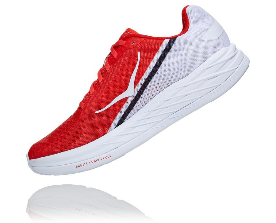 Chaussure Running Hoka One One Rocket X Homme - Rouge/Blanche - STK-410538